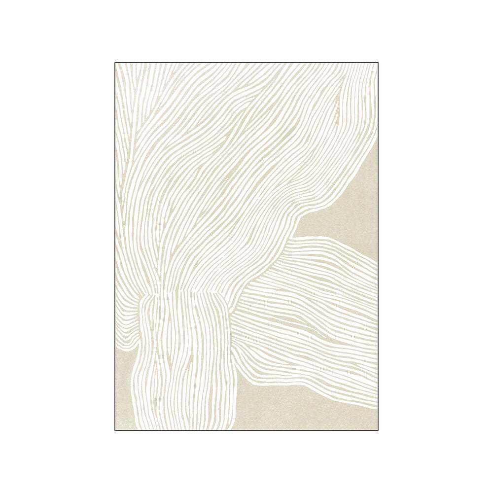 The Line no. 09 plakat, creme - 50x70 cm